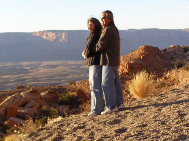 overlooking the cliffs, the Gap, AZ.