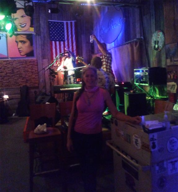 Barbara the hostess at the Blue Rooster 2022.
